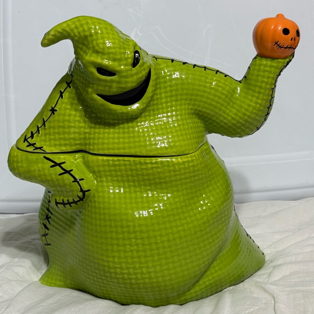 Disney Green and Orange Oogie Boogie Cookie Jar